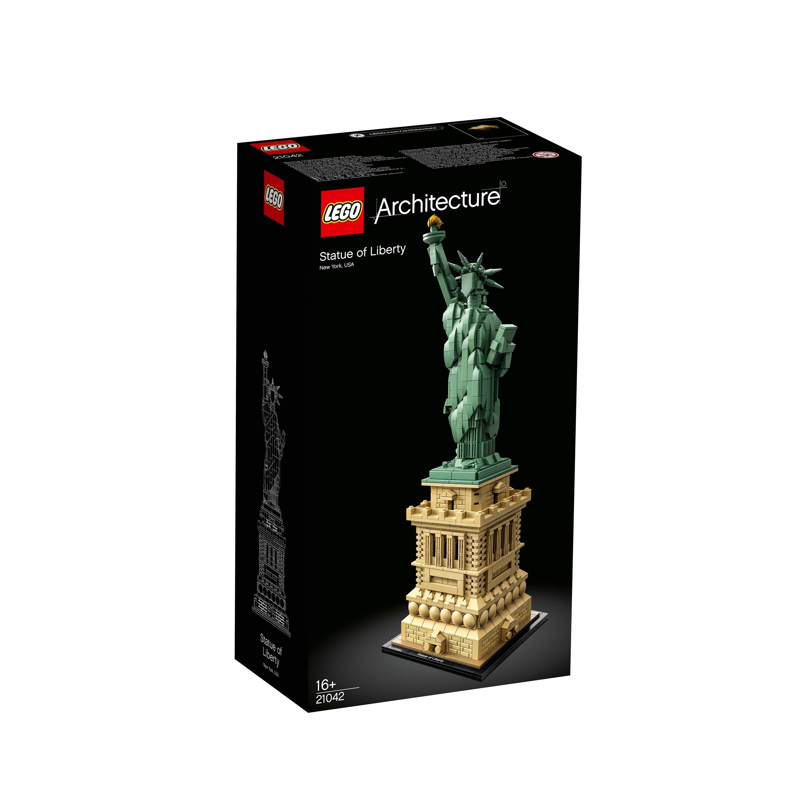 Lego, Architecture, Statue of Liberty, Construction Set, 21042, Unisex, 16+ years, 1685 pcs