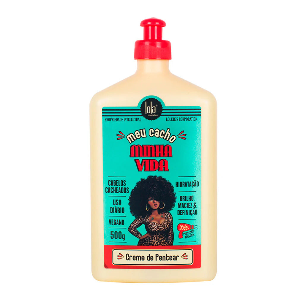 Lola Cosmetics, Meu Cacho Mihna Vida, Hair Cream Treatment, For Easy Combing, 500 ml
