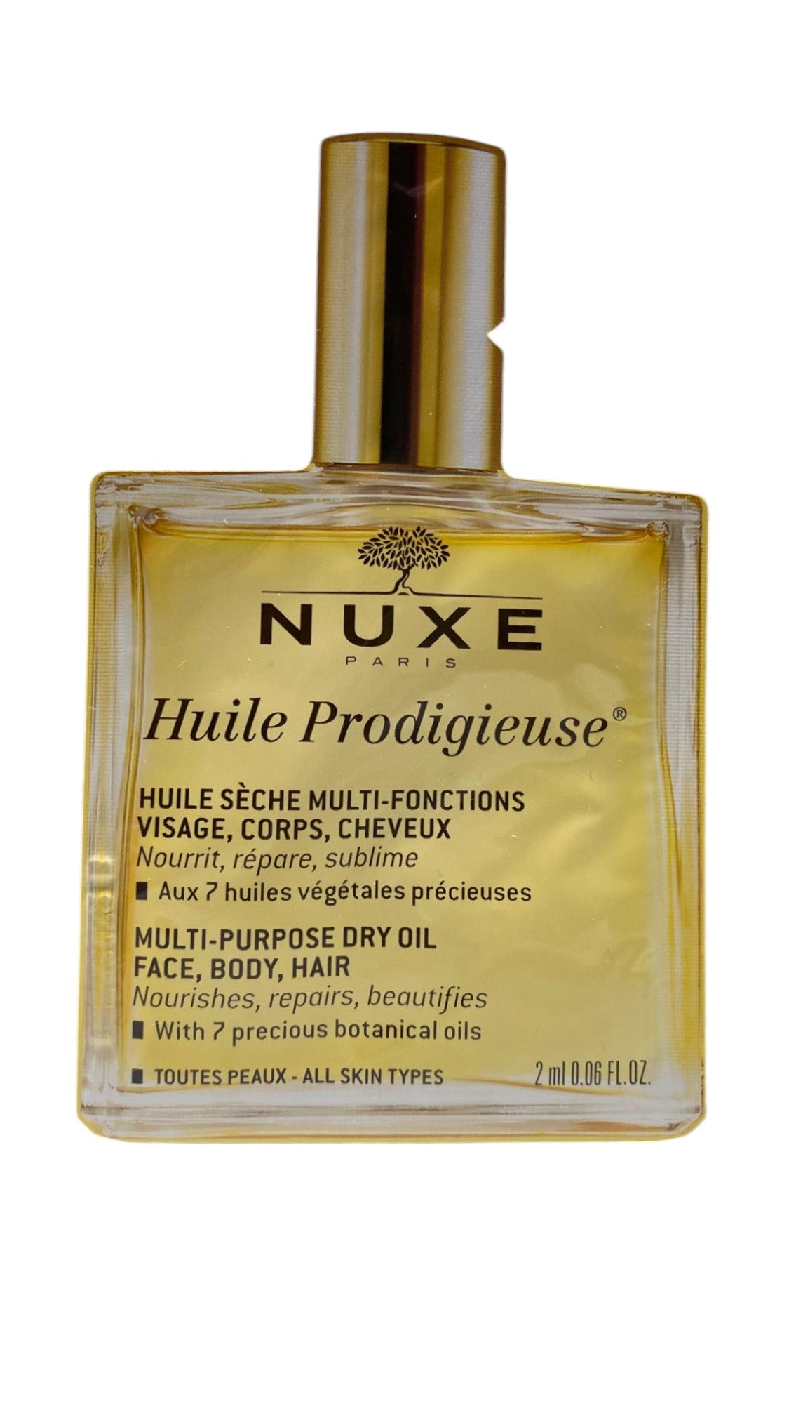 Nuxe, Huile Prodigieuse Multi-Purpose, Oil, For Hair & Body, 2 ml *Sample
