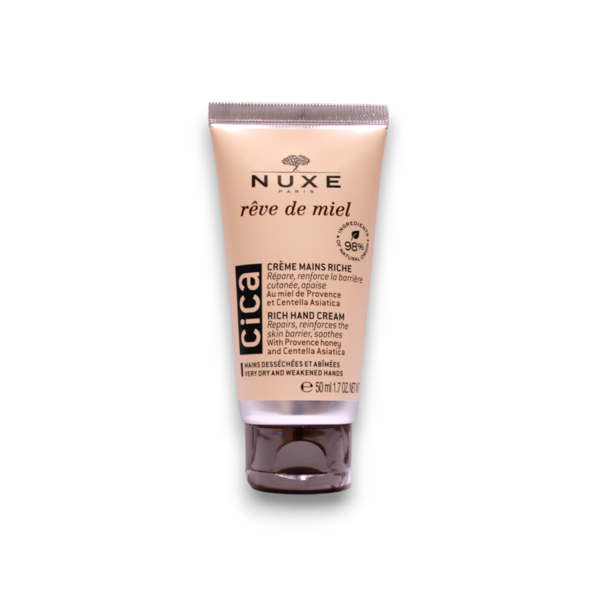 Nuxe, Reve de Miel Cica, Vegan, Hydrating, Hand Cream, 50 ml