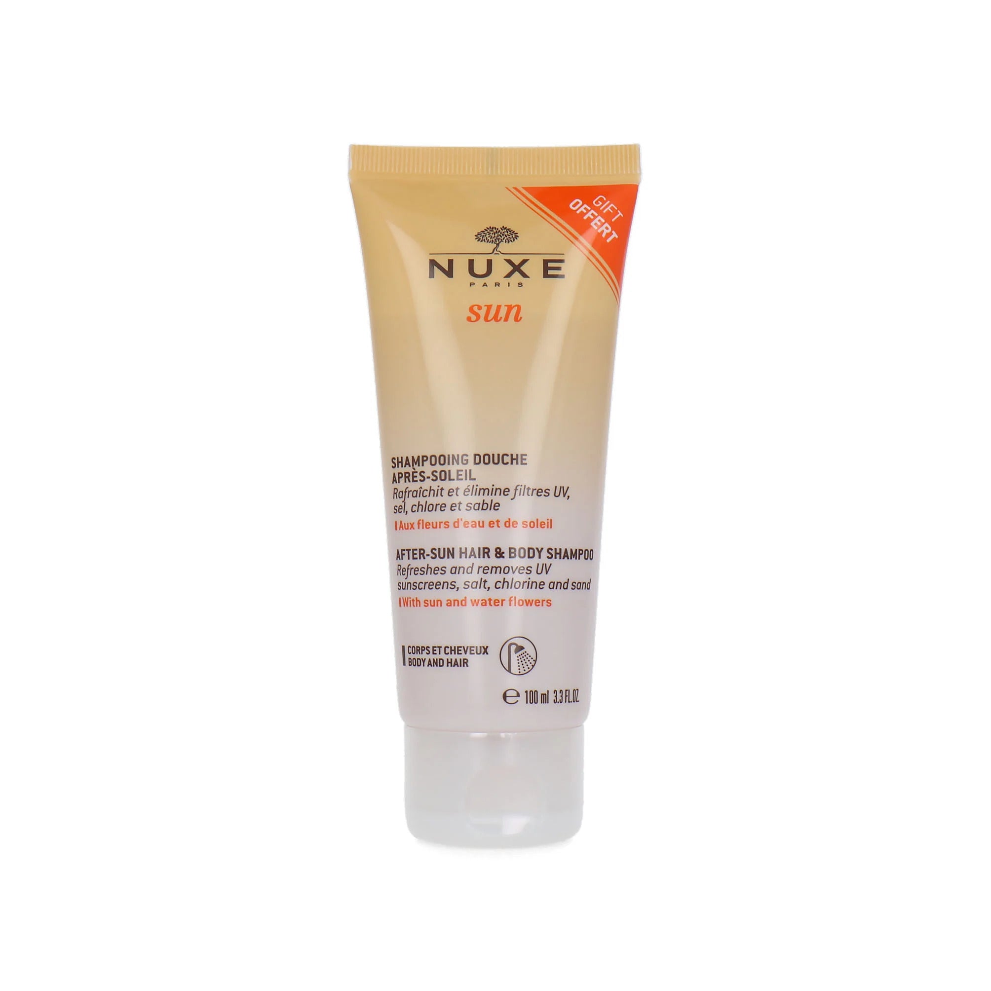 Nuxe, Sun, After-Sun Shampoo, For Hair & Body, 100 ml