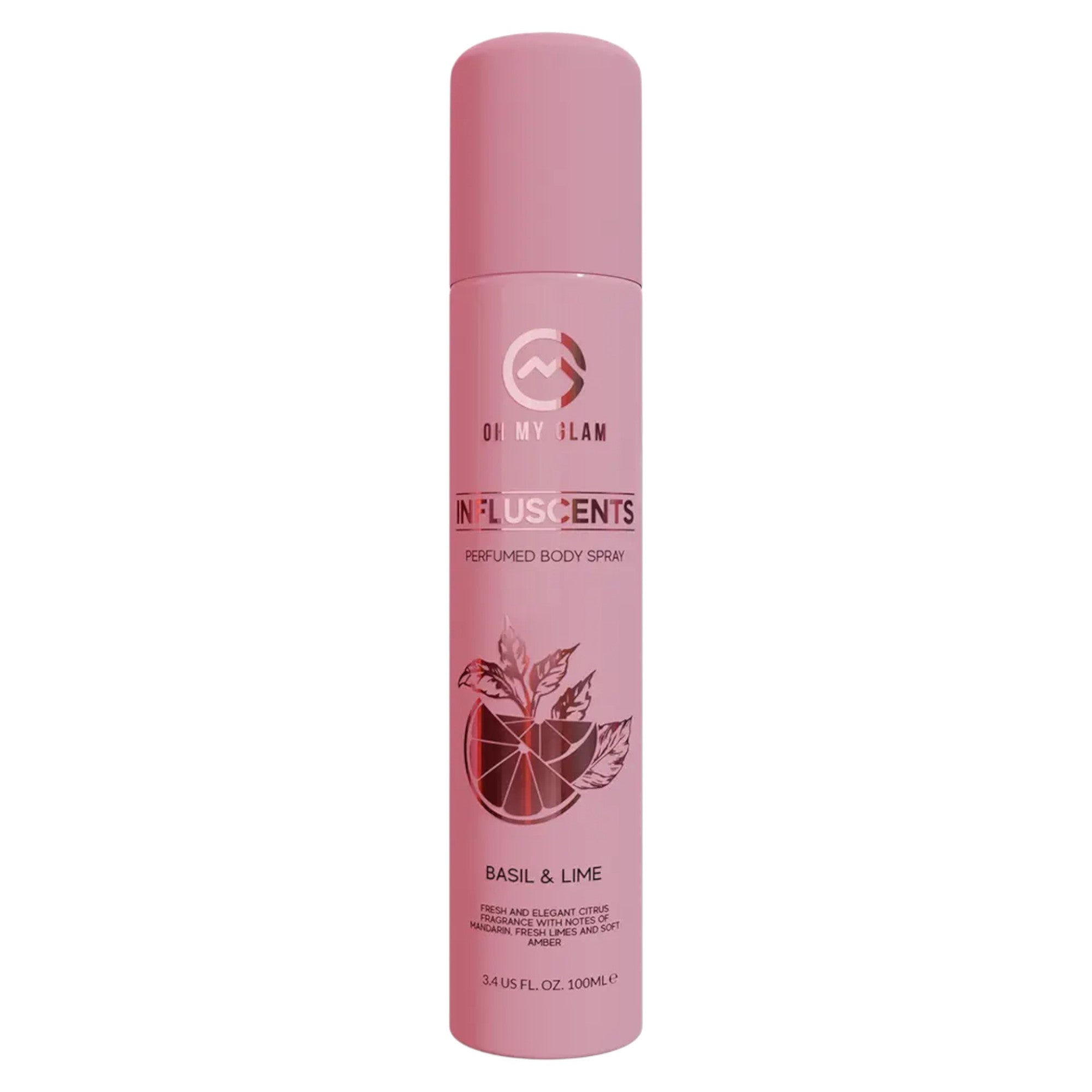 Oh My Glam, Influscents, Body Spray, Lime Basil & Mandarin, 100 ml