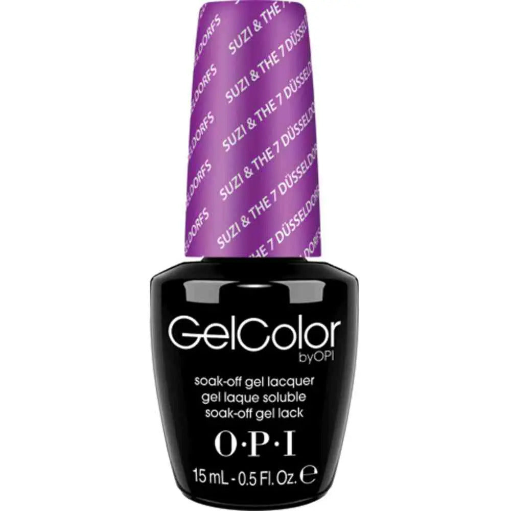 Opi, Gel Color, Top Coat, Semi-Permanent Nail Polish, Suzi & The 7 Dusseldorfs, 15 ml *Tester