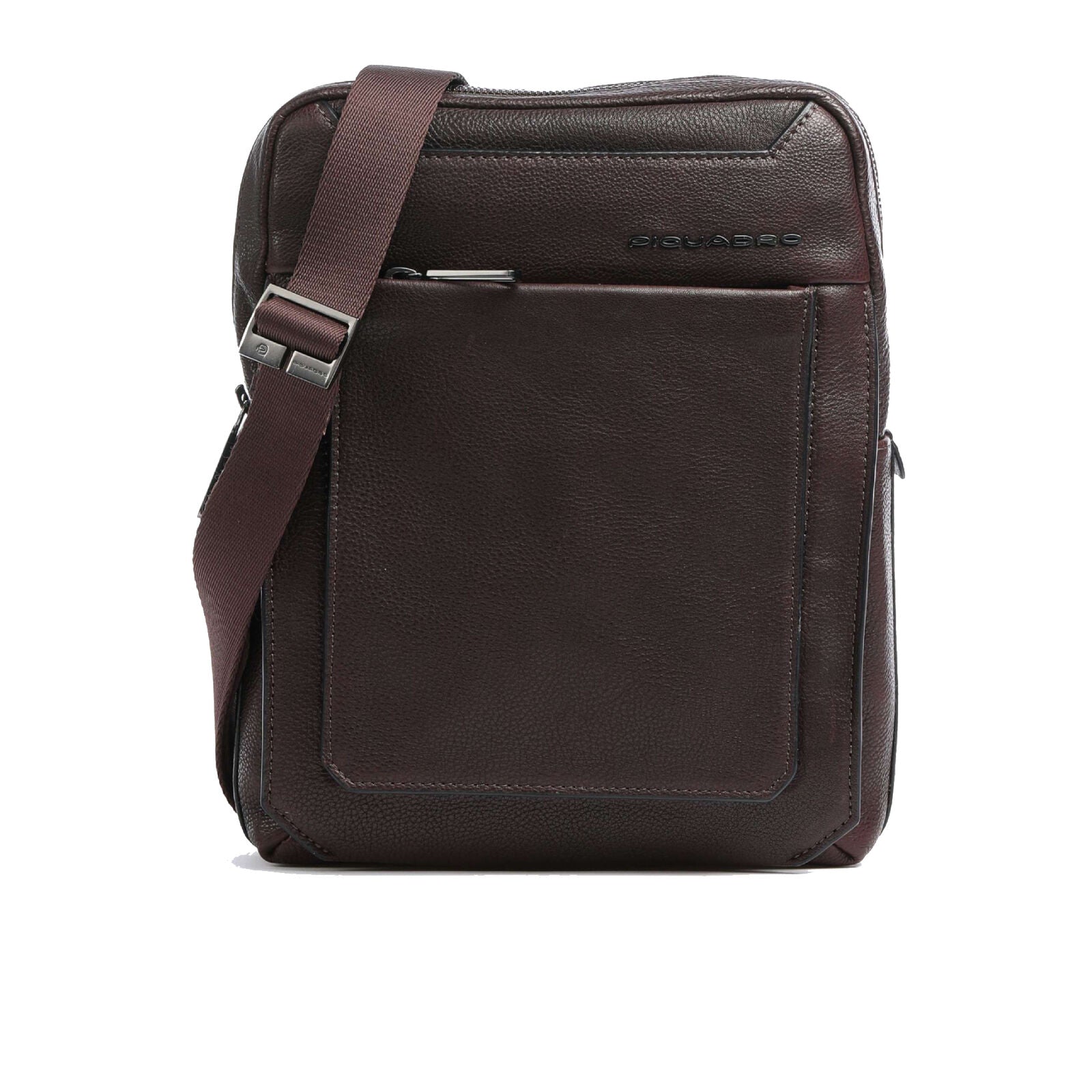 Piquadro, Tallin, Small, Leather Crossbody Bag, Brown, CA1816W108, 21.5 x 27 x 7 cm, For Men