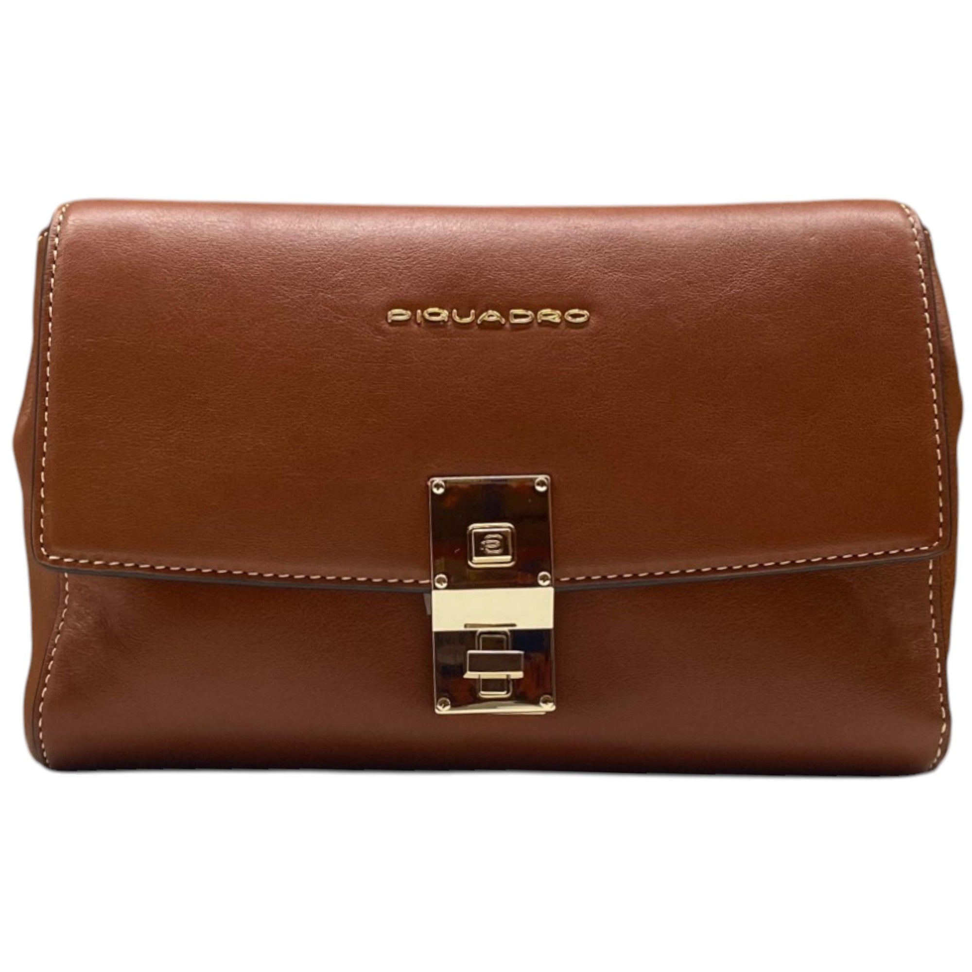 Piquadro, Tracolla, Leather Handbag, Document Holder, Brown, 42021110