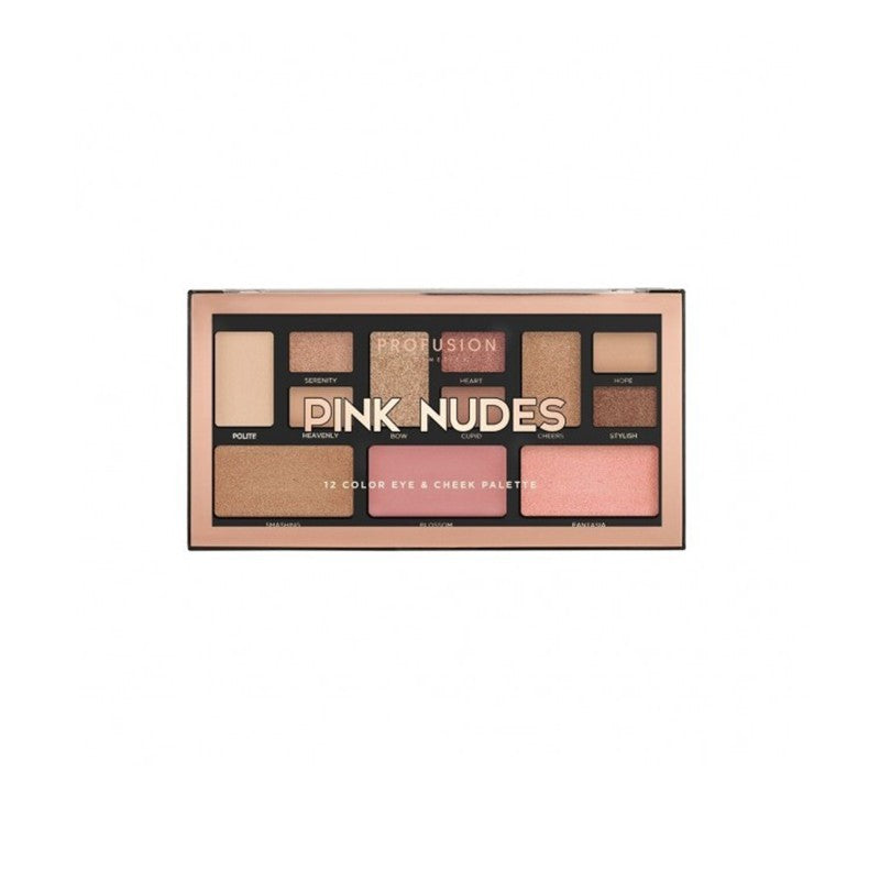 Profusion, Mini Artistry, Eyeshadow Palette, Pink Nudes, 12 Shades, 1.5 g *Tester