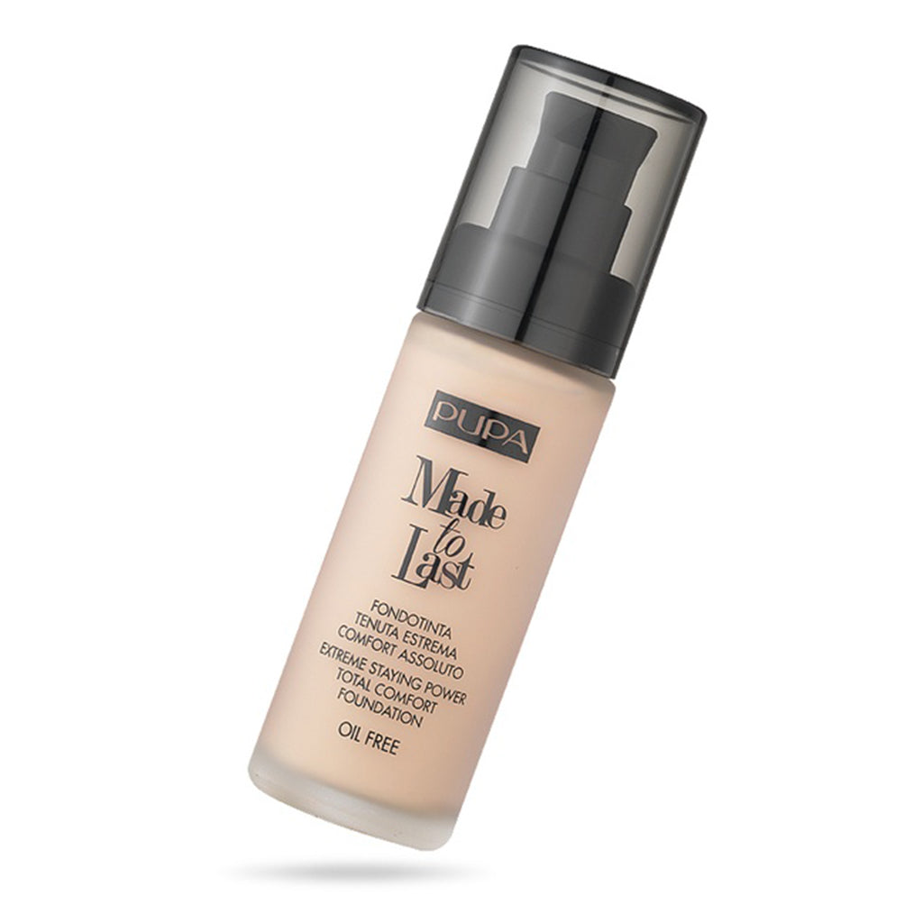 Pupa, Made To Last, Paraben-Free, Long Lasting, Liquid Foundation, 02, Ivory, 30 ml *Tester
