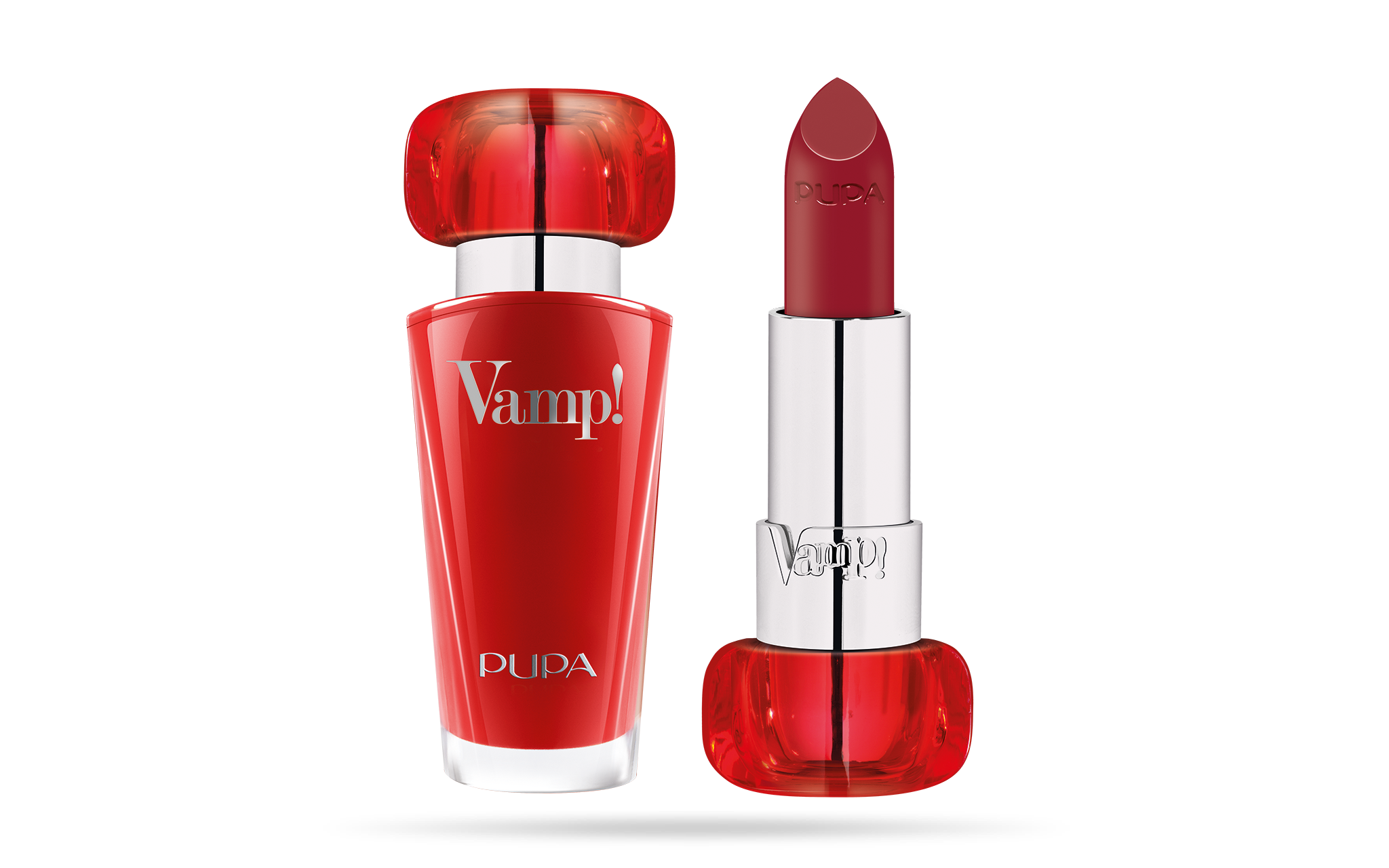 Pupa, Vamp!, Paraben-Free, Volume, Cream Lipstick, 301, Intense Red, 3.5 g *Tester
