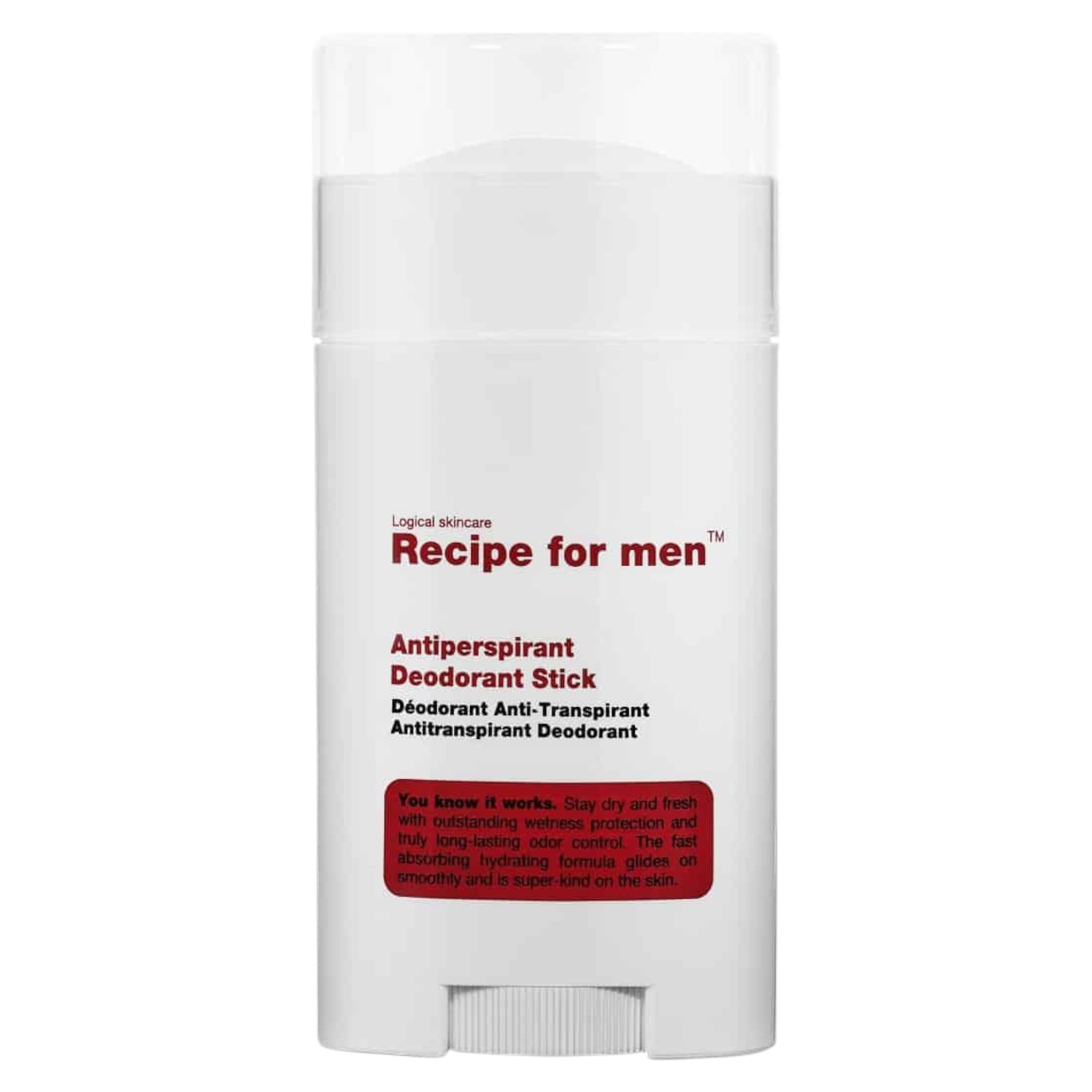 Recipe For Men, Antiperspirant Deodorant, Freshness, Deodorant Stick, For Men, 50 ml