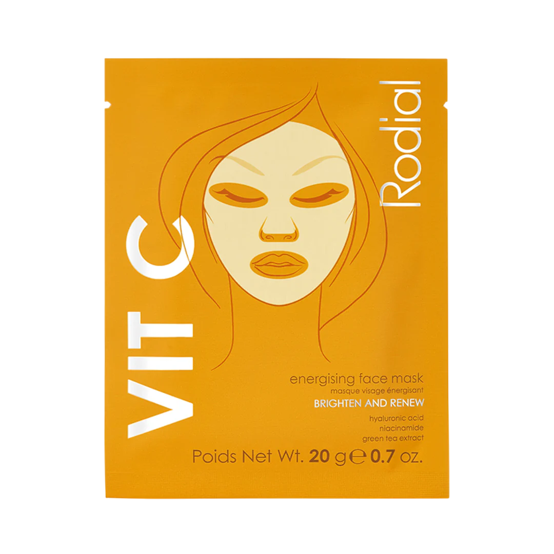 Rodial, Vit C, Energising, Sheet Mask, For Face, 20 g