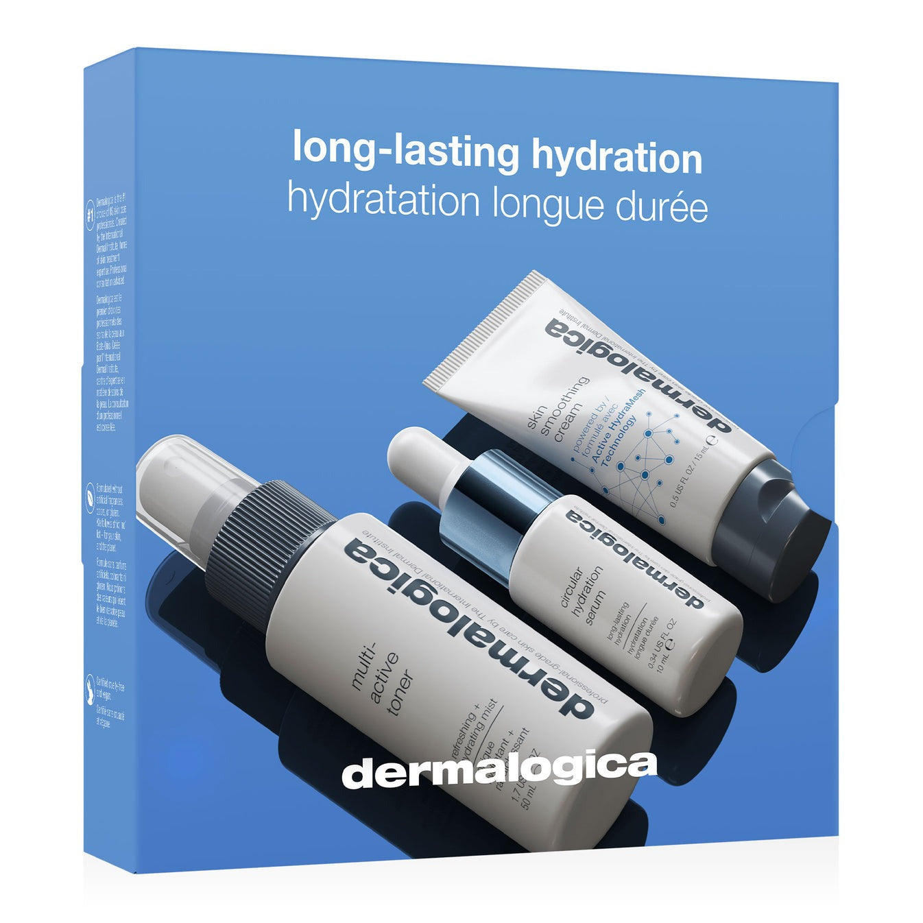 Long-Lasting Hydration Kit Set Dermalogica: Multi-Active, Hydrating, Cleansing Toner, 50 ml + Circular Hydration, Hyaluronic Acid, Serum, For Face, 10 ml + Daily Skin Health - Skin Smoothing, Vitamin C & E, Hydrating, Day & Night, Cream, For Face & Nec...