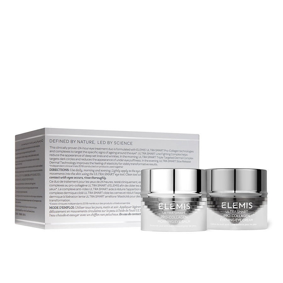 Eye Treatment Duo Set Elemis: Ultra Smart, Collagen, Anti-Wrinkle, Eye Serum, 10 ml + Ultra Smart, Collagen, Anti-Wrinkle, Eye Cream, 10 ml
