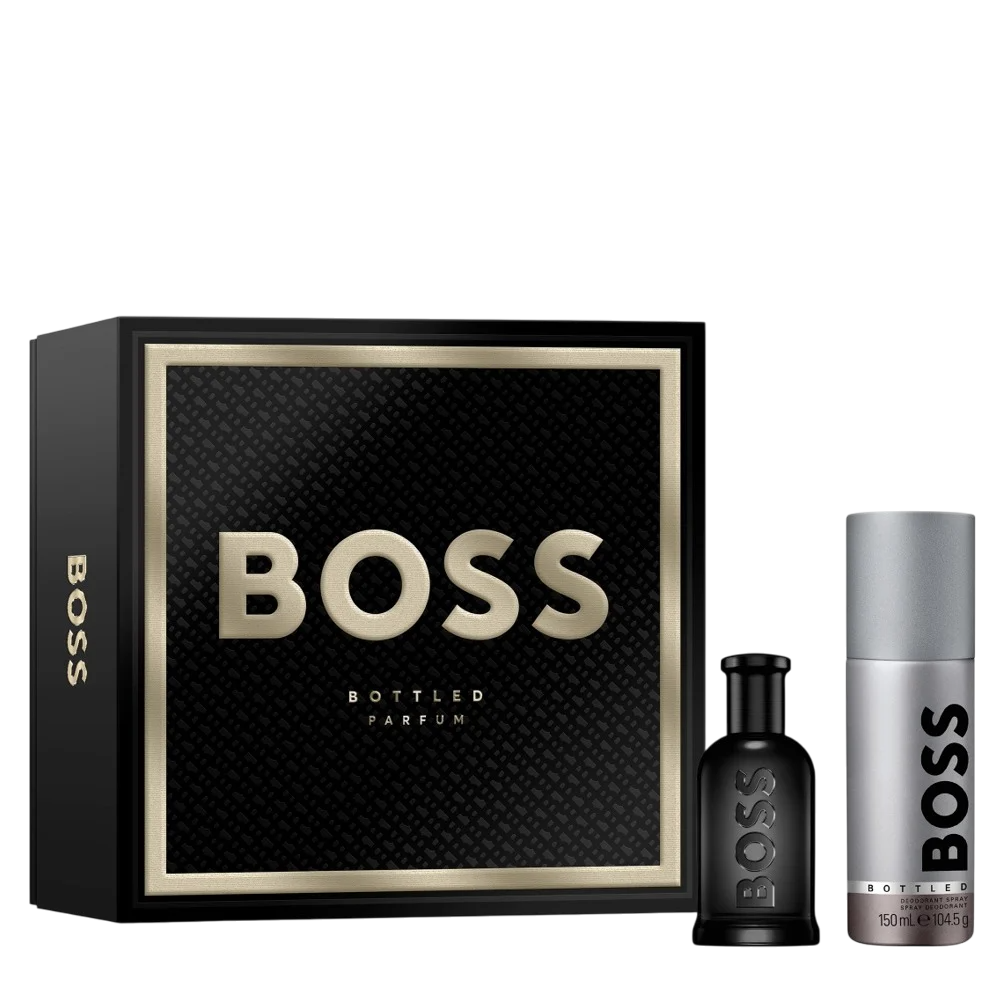 Set Hugo Boss: Boss Bottled, Deodorant Spray, For Men, 150 ml + Boss Bottled, Parfum, For Men, 50 ml