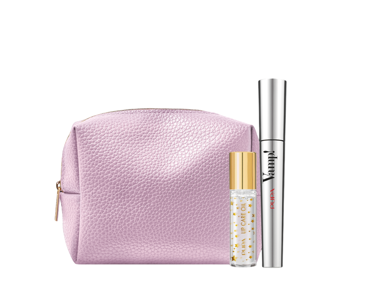 Kit Vamp! Set Pupa: Vamp!, Extra Volume, Mascara, Black, 9 ml + Vamp!, Nourishing, Lip Oil, 9.5 ml