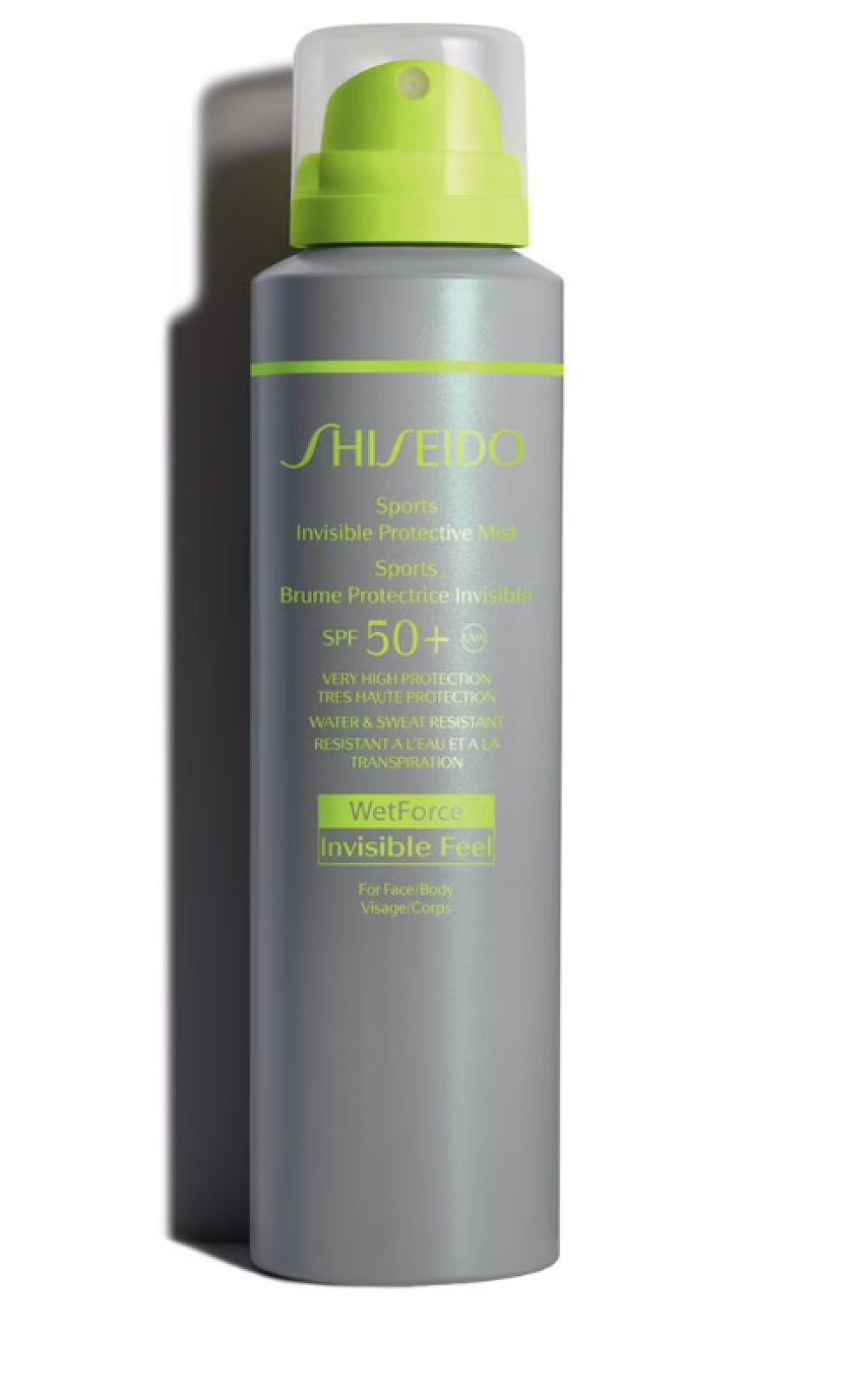 Shiseido, Sports Invisible, Sun Protection, Mist Spray, Wetforce, SPF 50+, 150 ml *Tester