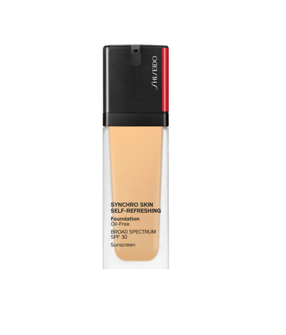 Shiseido, Synchro Skin Self-Refreshing, Oil-Free, Liquid Foundation, 250, Sand, SPF 30, 10 ml *Tester