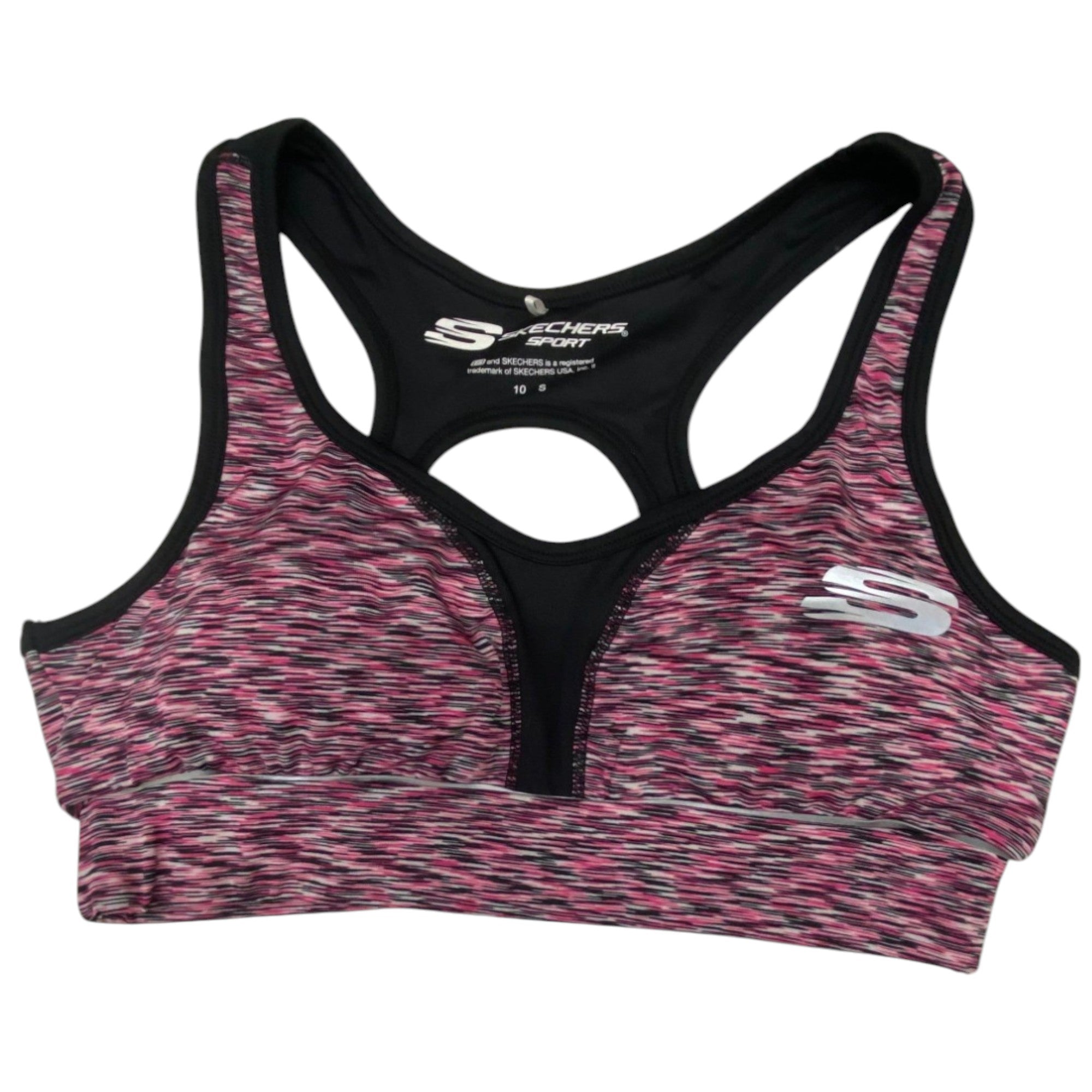 Skechers, Erinlined, Sports Women Synthetic Bra, Magenta, For Women, Size 10