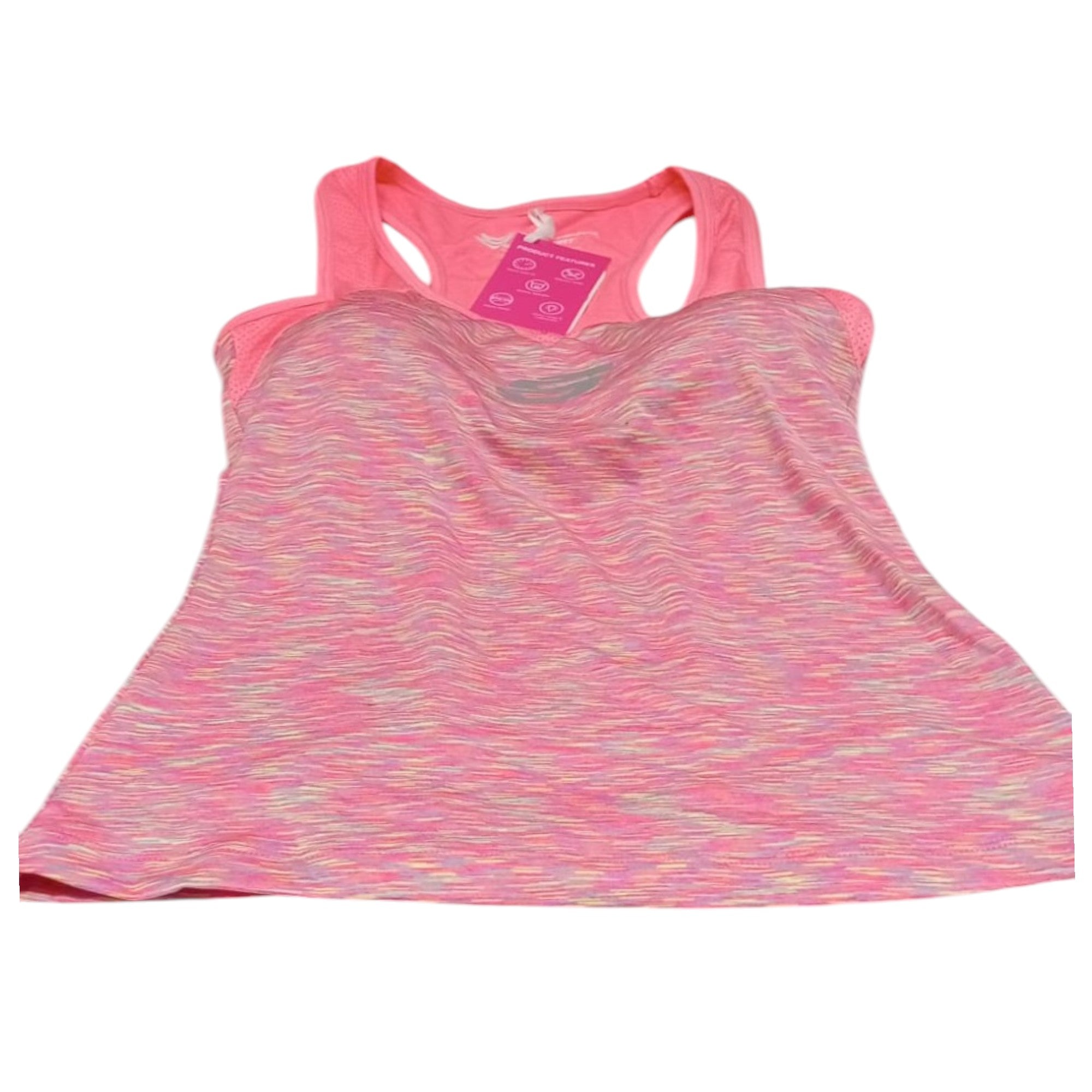 Skechers, Zyra Perform, Short Sleeve, Sports Women Synthetic Strappy Vest, For Women, Size 8