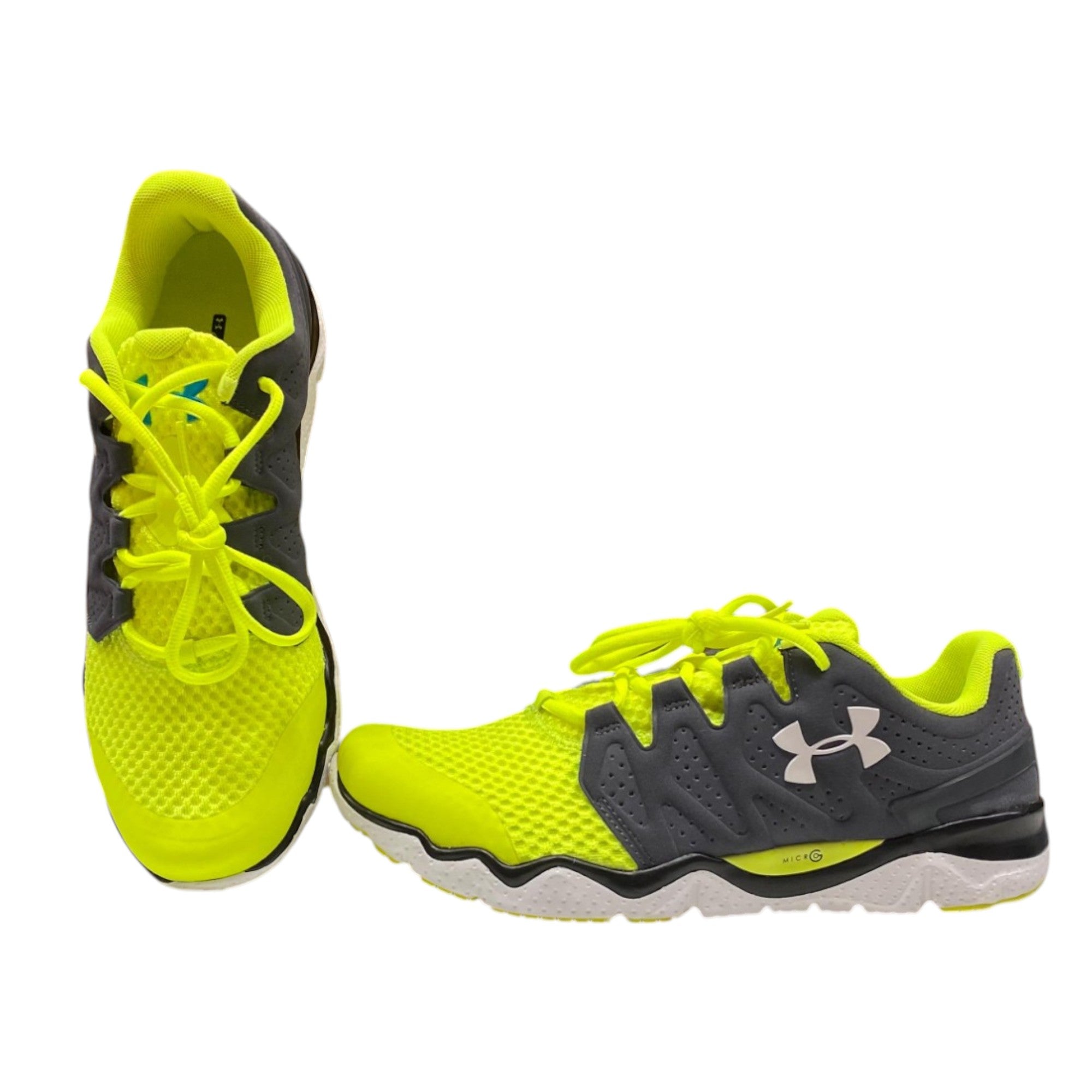 Under Armour, Micro G Optimum, Sport Shoes, Grey/Neon, For Men, 8/42.5