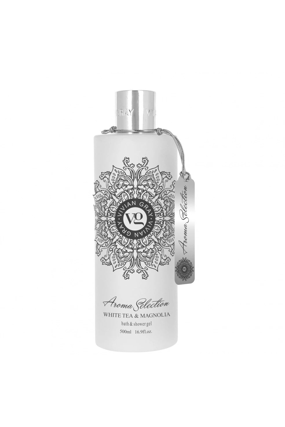 Vivian Gray, Aroma Selection, White Tea & Magnolia, Softening, Shower Gel, For All Skin Types, 500 ml