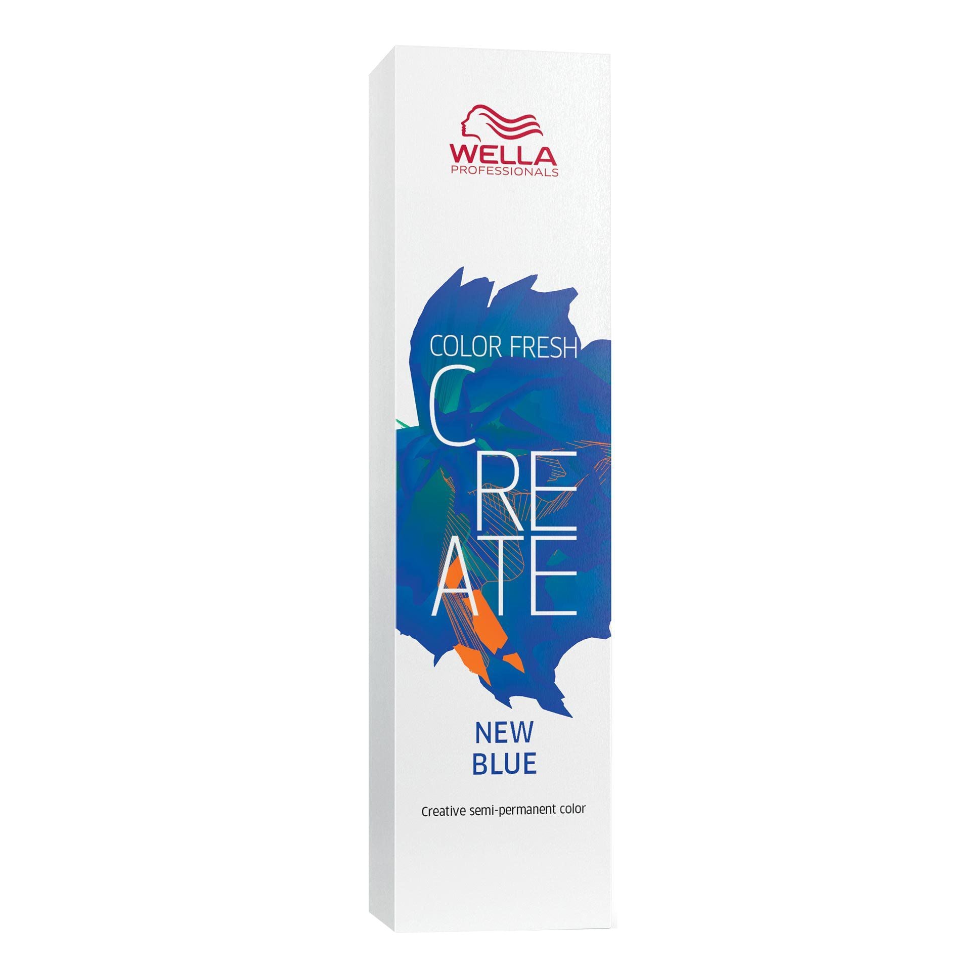 Wella Professionals, Color Fresh Create, Ammonia-Free, Semi-Permanent Hair Dye, New Blue, 60 ml