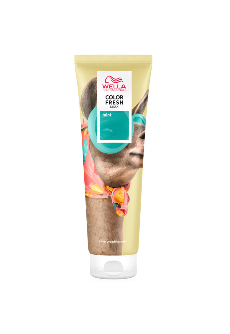 Wella Professionals, Color Fresh Masks, Silicone Free, Hair Colouring Cream Mask, Mint, 150 ml
