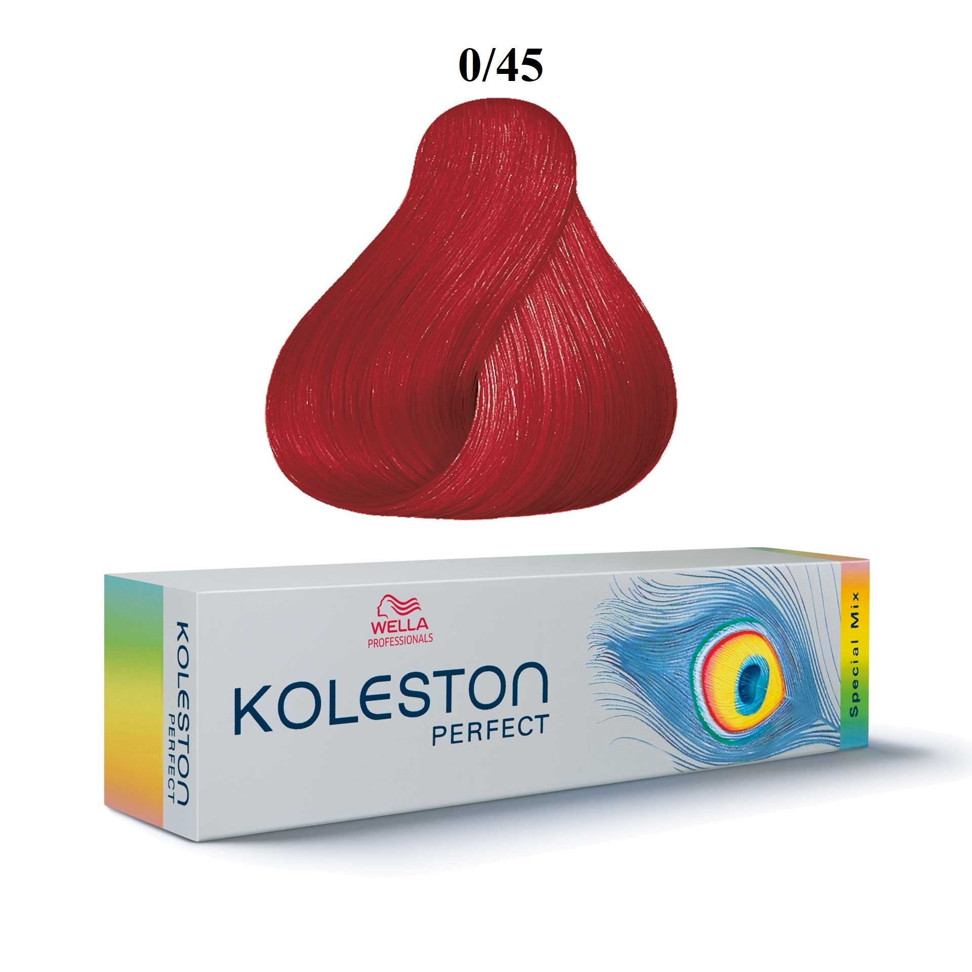 Wella Professionals, Koleston Perfect Special Mix, Permanent Hair Dye, 0/45 Red, 60 ml