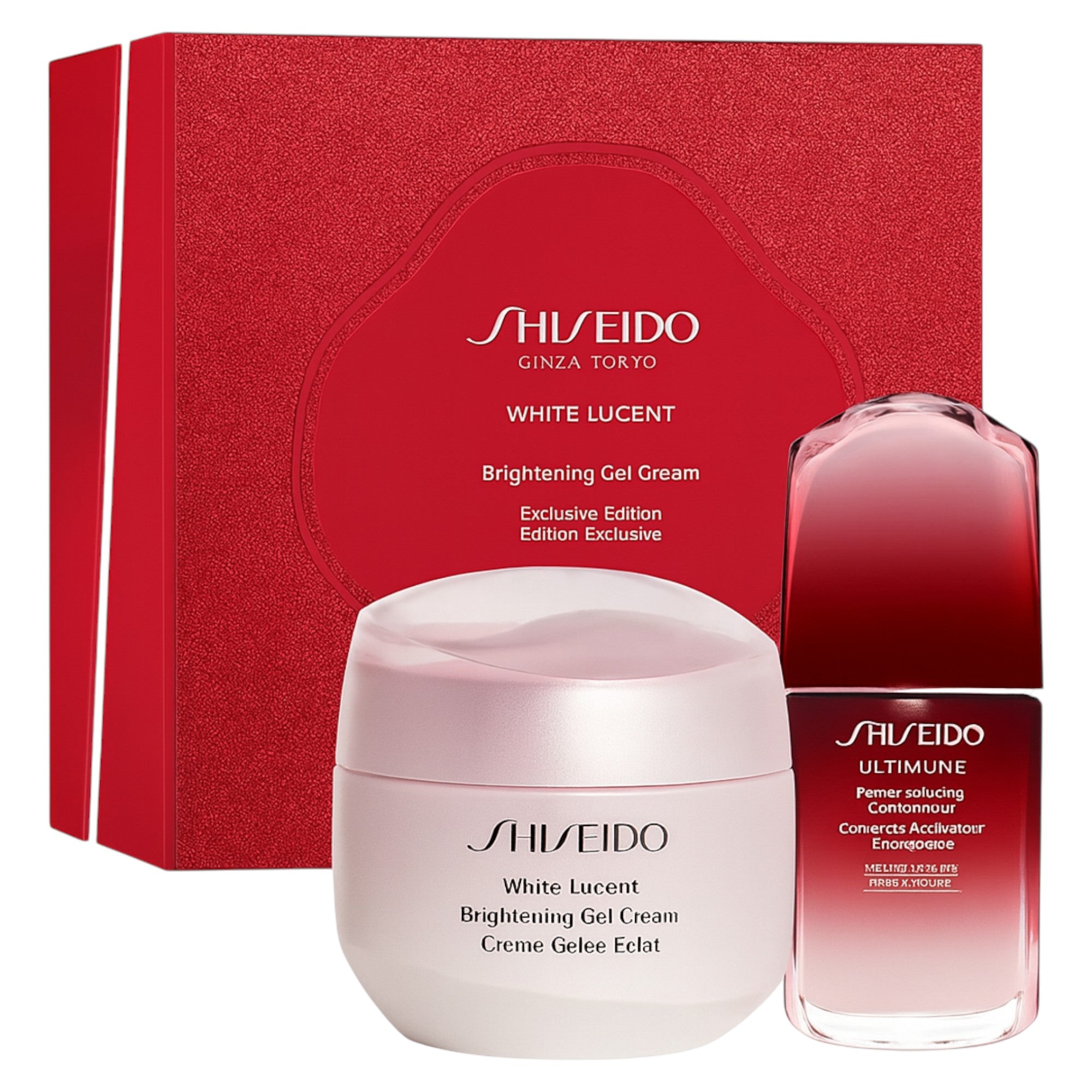 White Lucent Set Shiseido: White Lucent, Brightening, Day, Cream, For Face, 15 ml + White Lucent, Illuminating, Serum, For Face, 10 ml