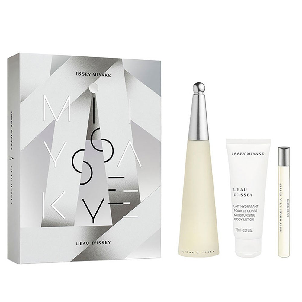 Xmas 2023 Set Issey Miyake: L'Eau d'Issey, Eau De Toilette, For Women, 100 ml + L'Eau d'Issey, Moisturizing, Body Lotion, 50 ml + L'Eau d'Issey, Eau De Toilette, For Women, 10 ml *Vial