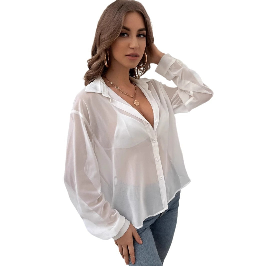 European And American-style Fashionable Long-sleeve Shirt