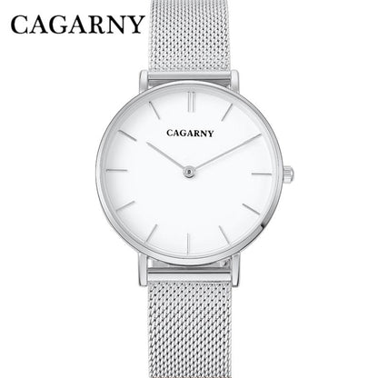 Cagarny Relojes Mujer Relojes de pulsera de cuarzo ultrafinos para mujer 33 mm