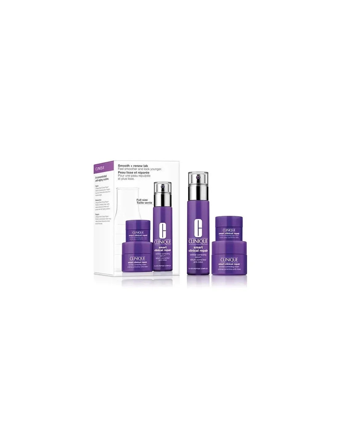 Clinique Set Smart Serum 30Ml Wrinkle Cream 15Ml Wrinkle Eye 5Ml - CLINIQUE