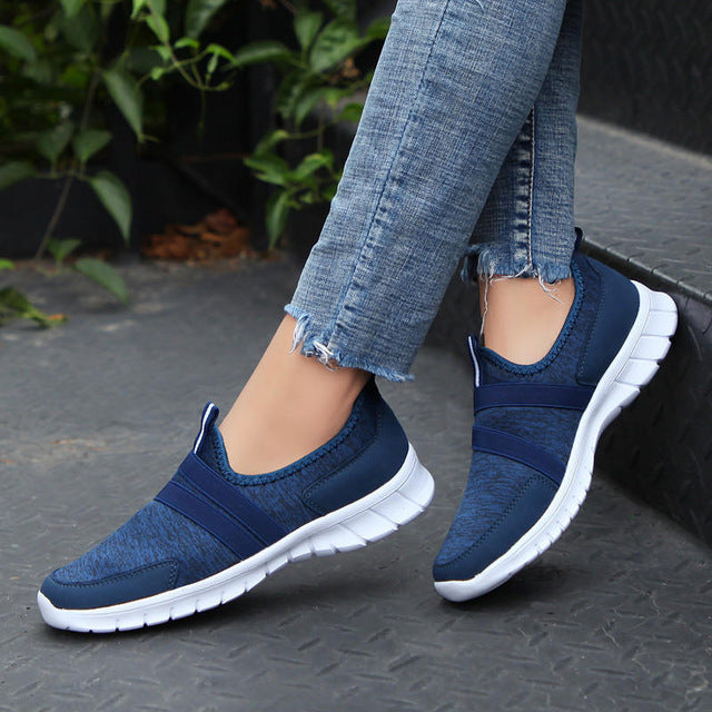Sneakers Women Breathable Mesh Shoes Woman Ballet Slip On Flats Loafers Ladies Shoes Creepers tenis feminino