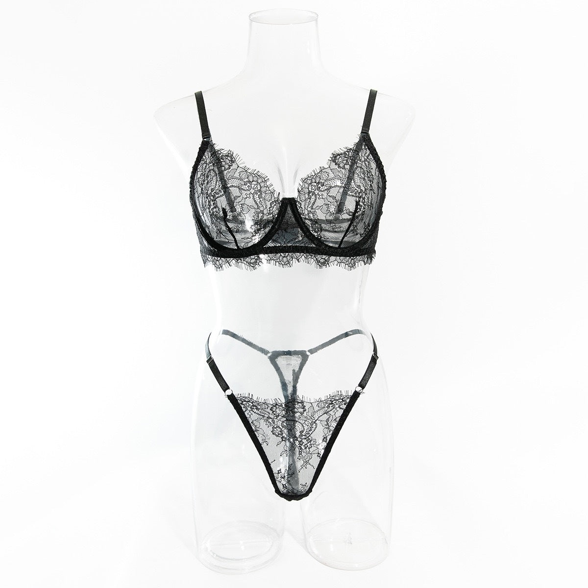 Sexy Lace Bra and Underwear Set for Women - Lightweight and Breathable