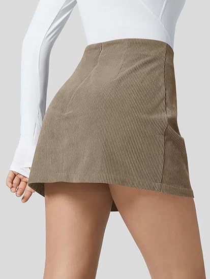 Women's Corduroy Mini Skirt Casual High Waist
