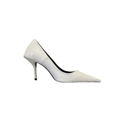 Office Ladies High Heels Genuine Leather High End Brand New Shoes Female Sexy Pointy toe Basic Pumps Shoes Women