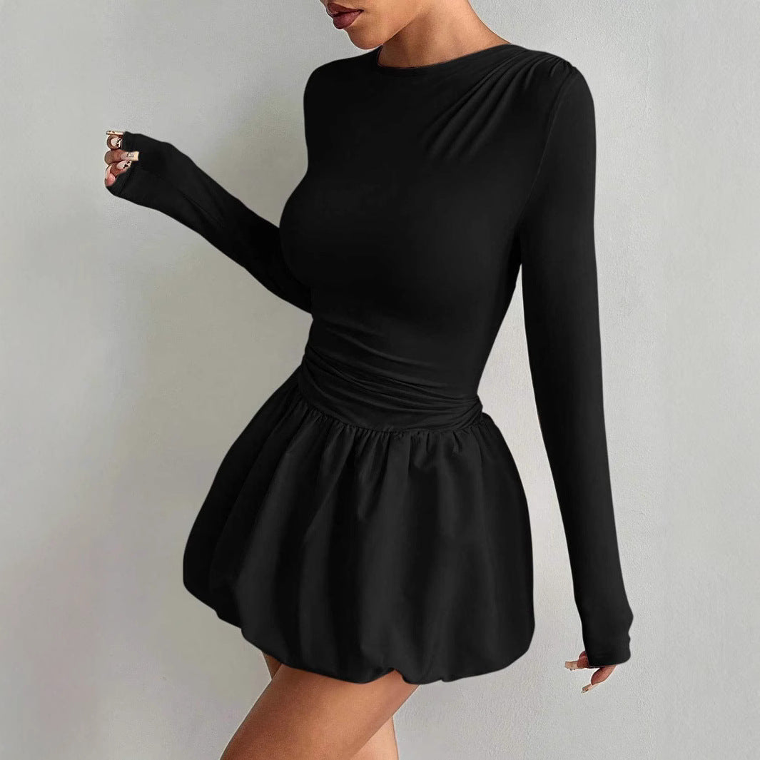 Simple Casual Tulip Hem Skirt For Women