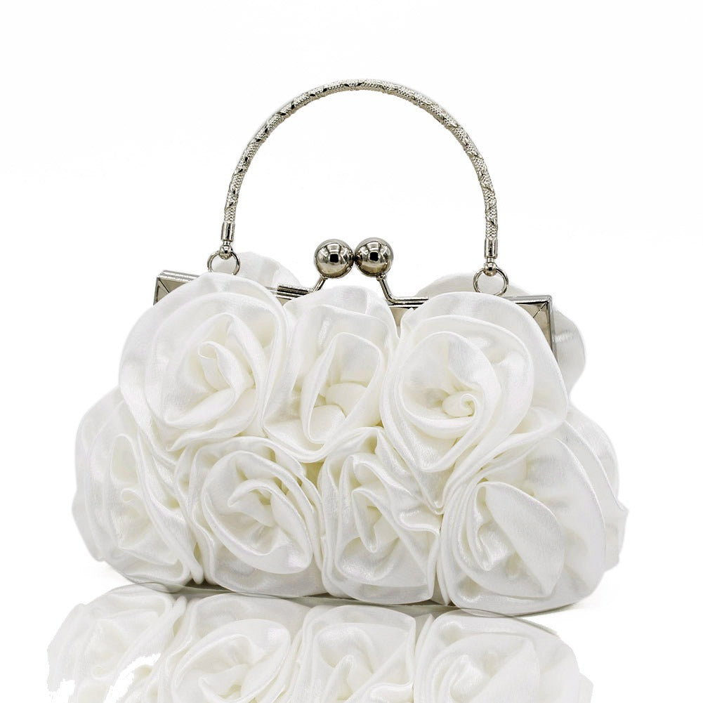 Rose Banquet Package Color Ding Cloth Dress Package Bride Bag