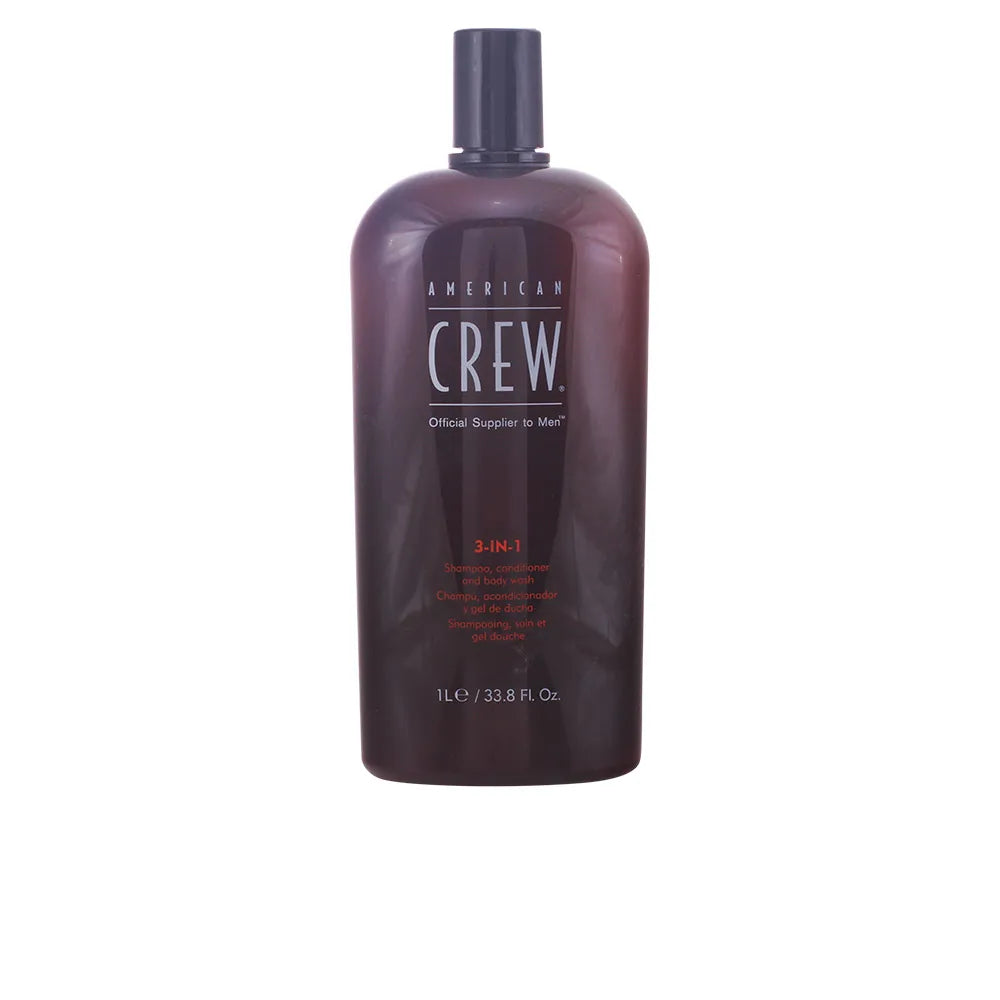American Crew Crew 3 In 1 Shampoo, Conditioner Y Body Wash 1000Ml - AMERICAN CREW
