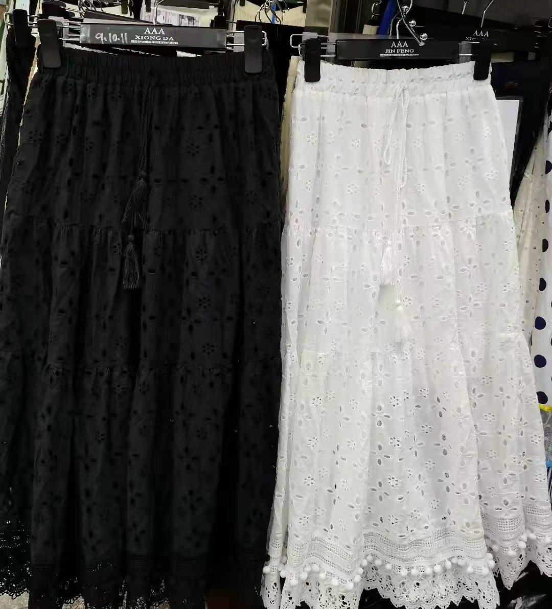 Hollow Out White Holiday Skirt Beach Skirt