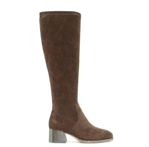 Women's Solid Color Fashion Frosted Long Martin Suede Boots