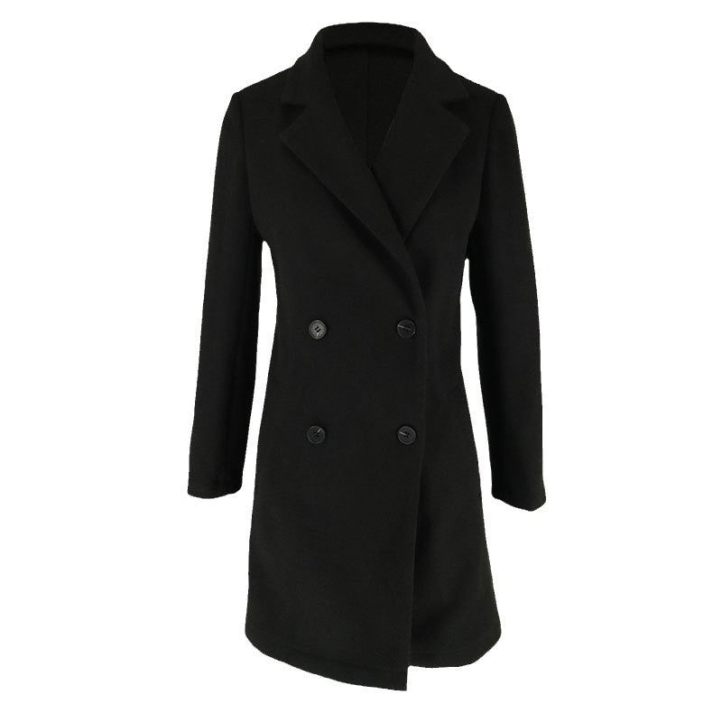 Fashion Tailored Collar Slim-fit Women's Trench Coat