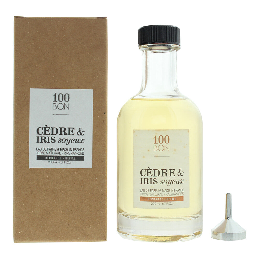 100 Bon, Cedre & Iris Soyeux, Eau De Parfum, Unisex, Refill, 200 ml