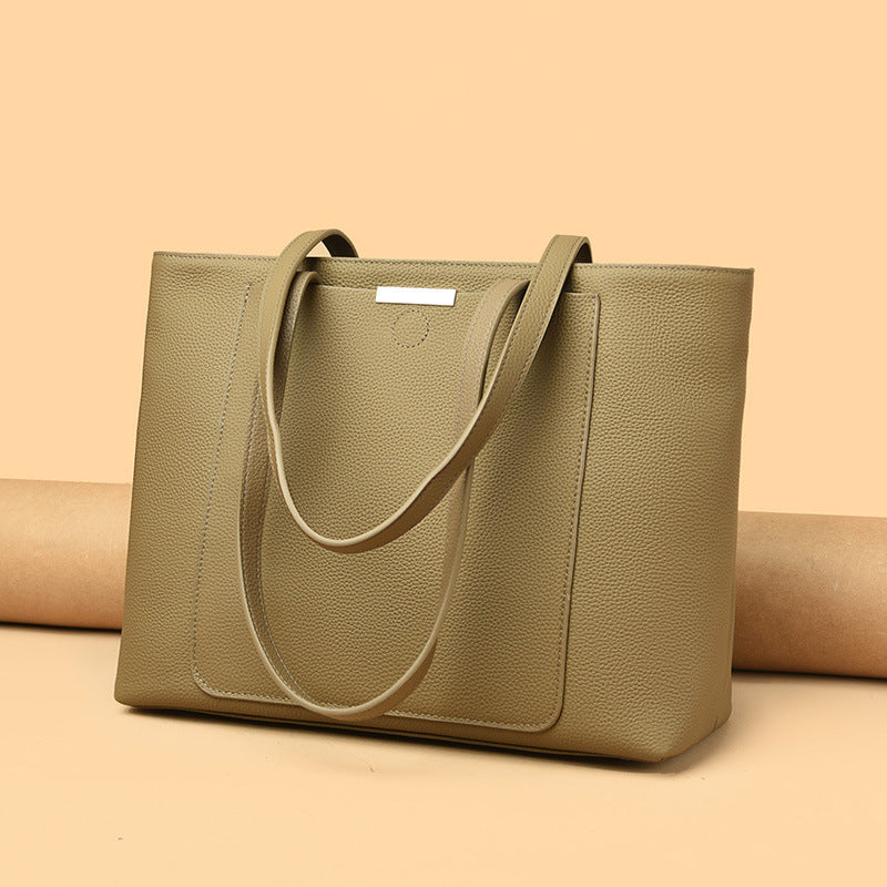 Tote Bag Women's Large Capacity Leather Shoulder Bag