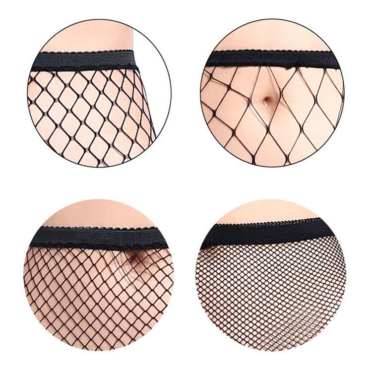 Fashion Hollow Mesh Black Stretch Fishnet Socks