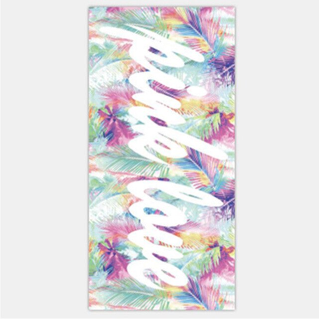 145X70cm European And American Reactive Print Adult Swim 100% Cotton Bath Towel Beach Towel