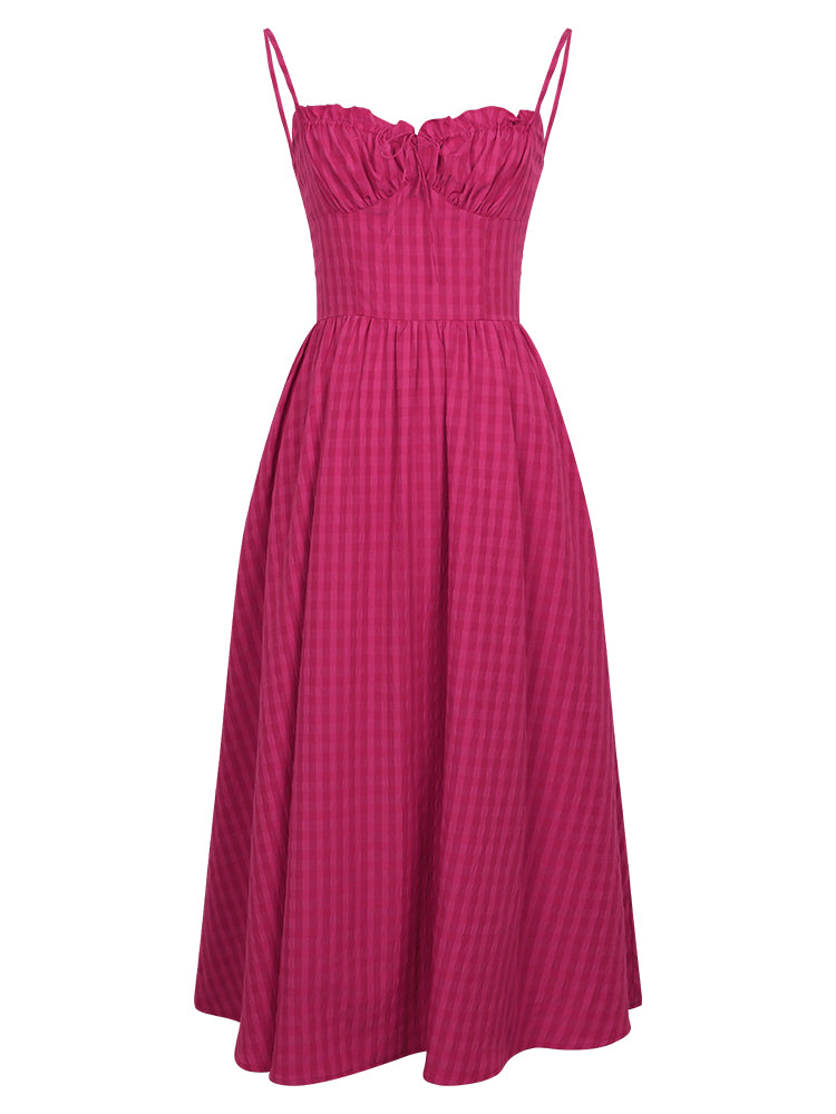 White Seaside Vacation Strap Dress For Women