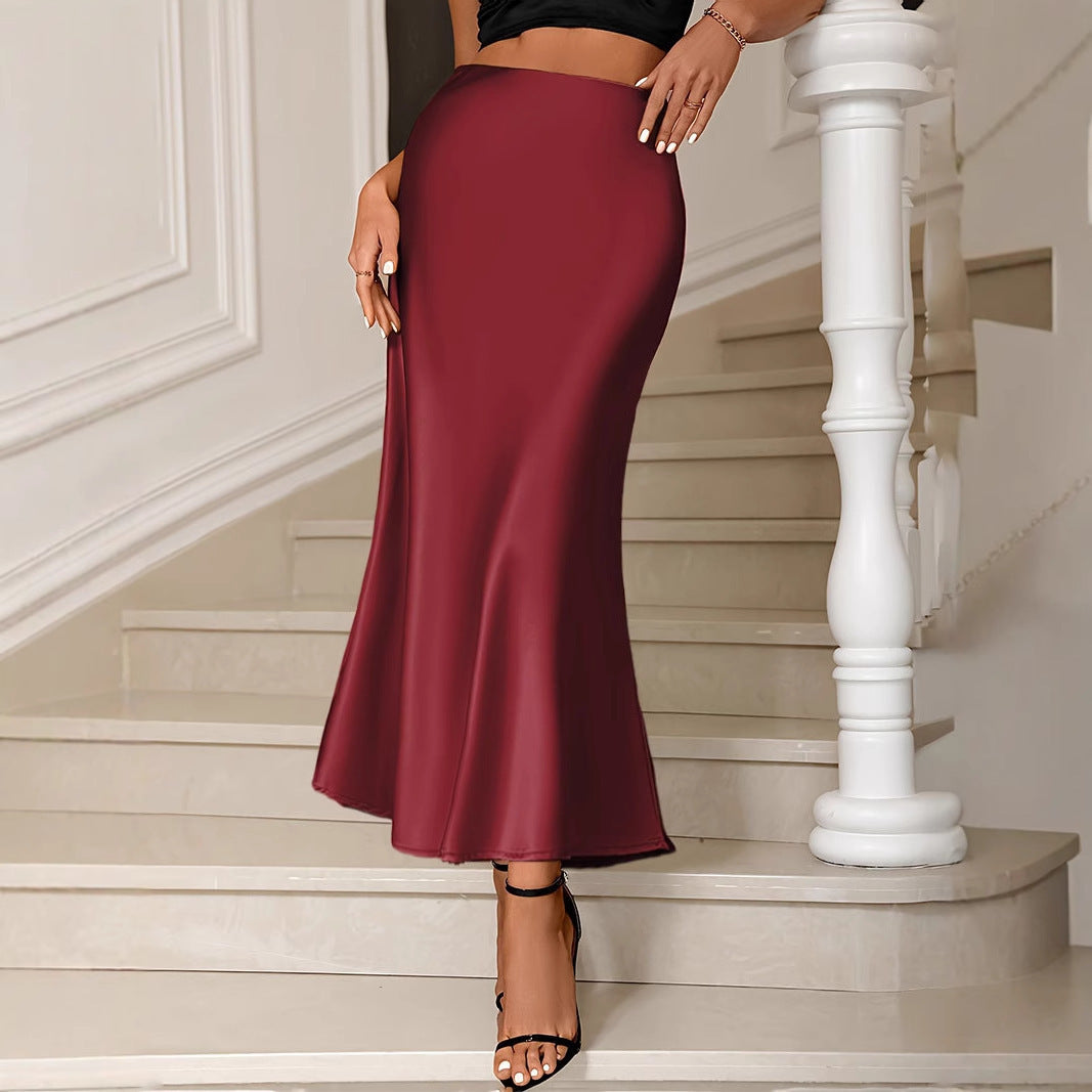 Temperament High Waist Fishtail Skirt For Women