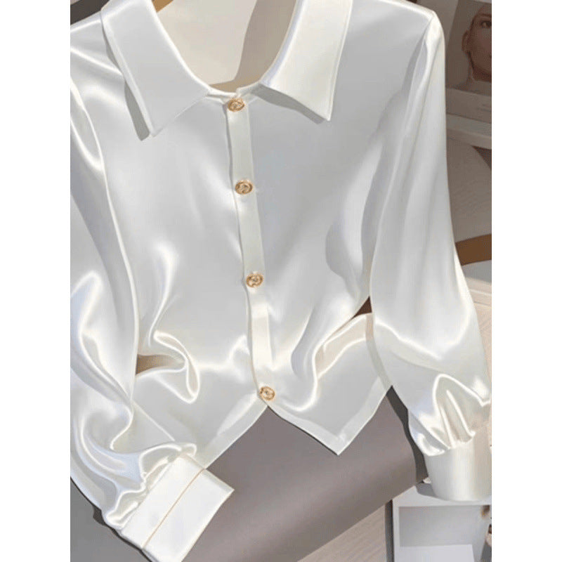 French Style Temperament Top Women's Autumn Light Luxury High-end Sense