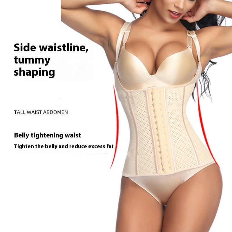 Belly Contracting And Close-fitting Top Rubber Waistband Corset